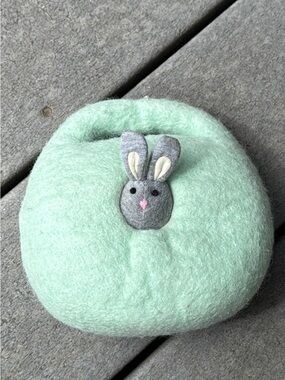 LOVEVERY Bunnies Felt Kids Purse